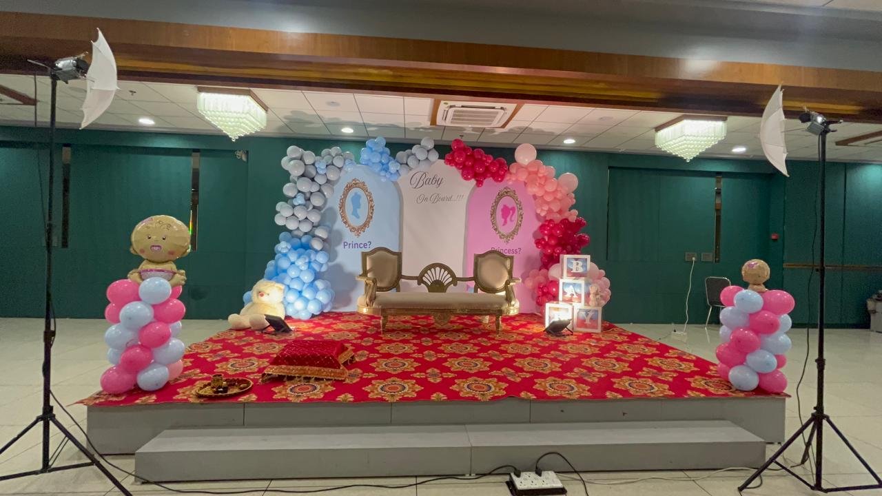 Baby Shower - Prince or Princess Stage Balloon Decoration